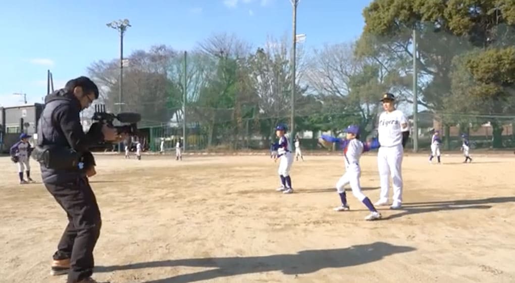 阪神タイガース大竹選手出演CMメイキング動画