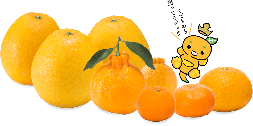 くだものもたくさん売ってるよ！