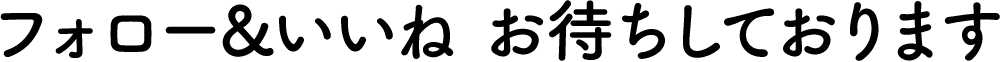 フォロー&いいねお待ちしております